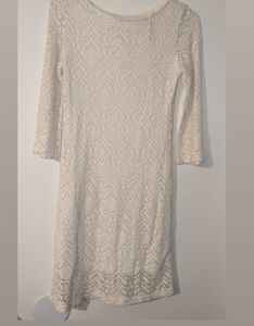 Dress Barn | Size 4 | Cream Crochet Dress